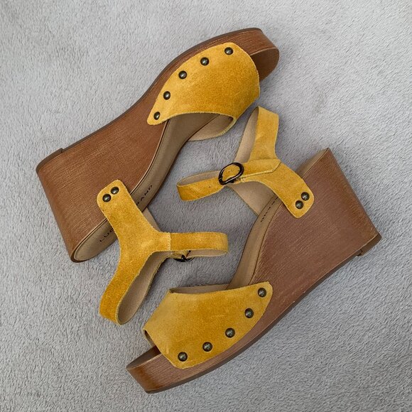 Lucky Brand Zashti Suede Platform Wedges Sz8 NWT - Picture 12 of 15